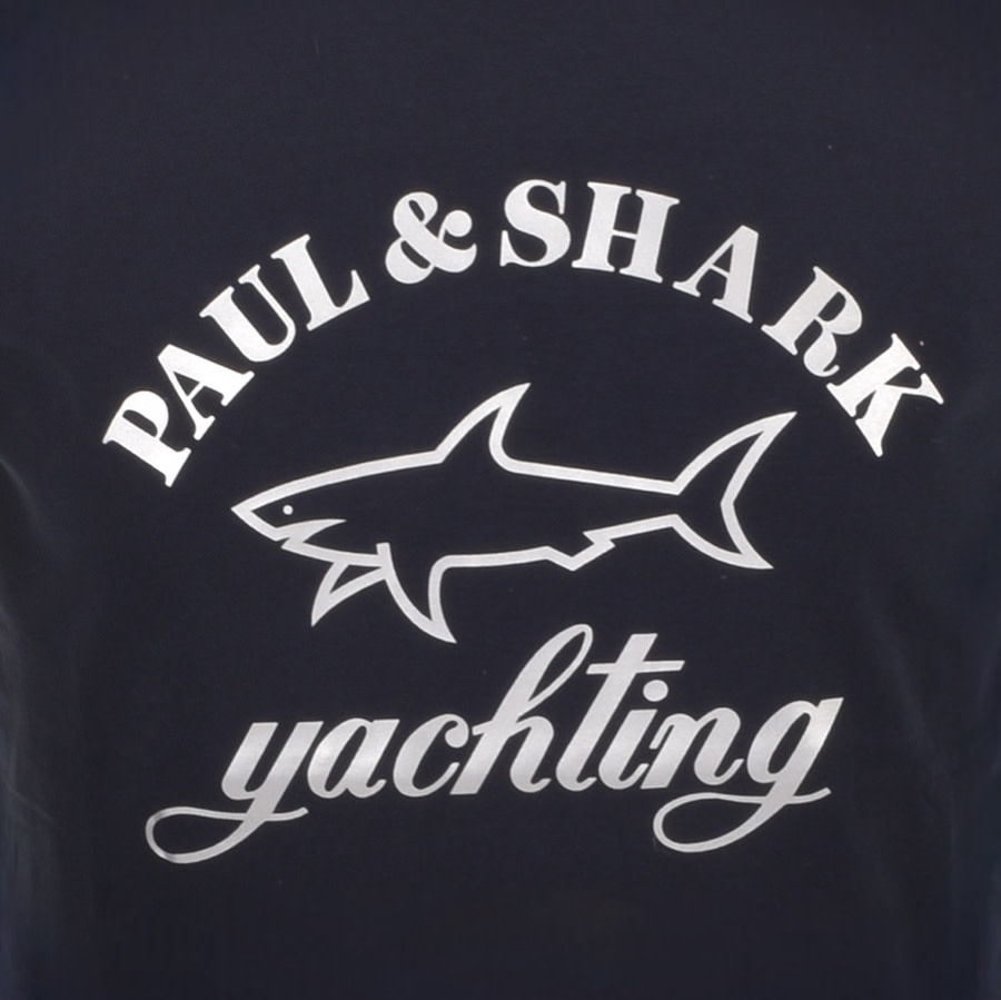 Alternative Image for ProductPaul And Shark Logo T Shirt Navy3