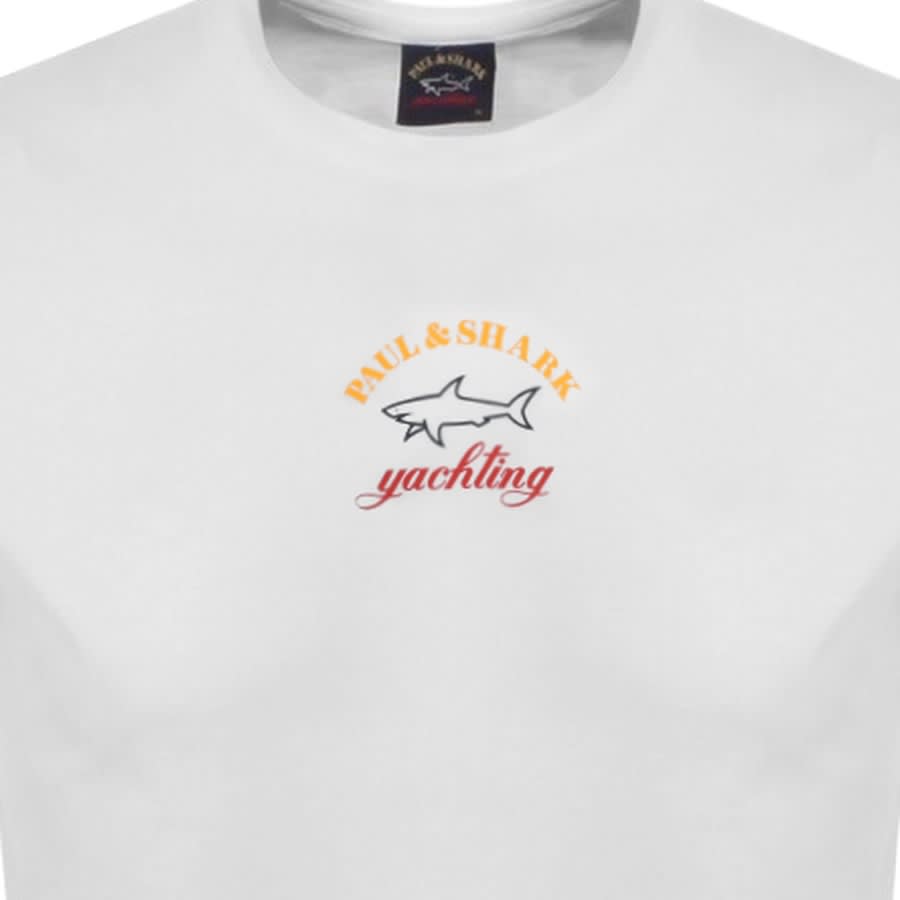 Alternative Image for ProductPaul And Shark Logo T Shirt White3