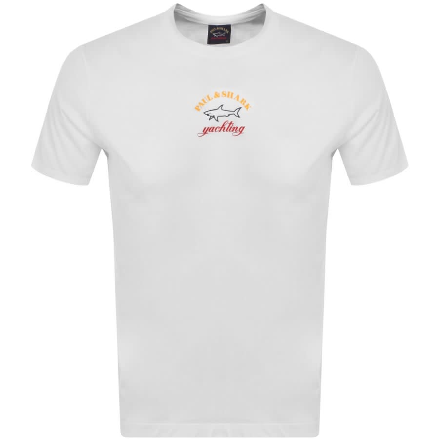 Alternative Image for ProductPaul And Shark Logo T Shirt White1
