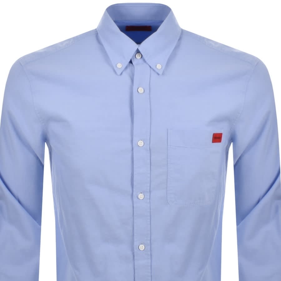 Alternative Image for ProductHUGO Long Sleeved Evito Shirt Blue2