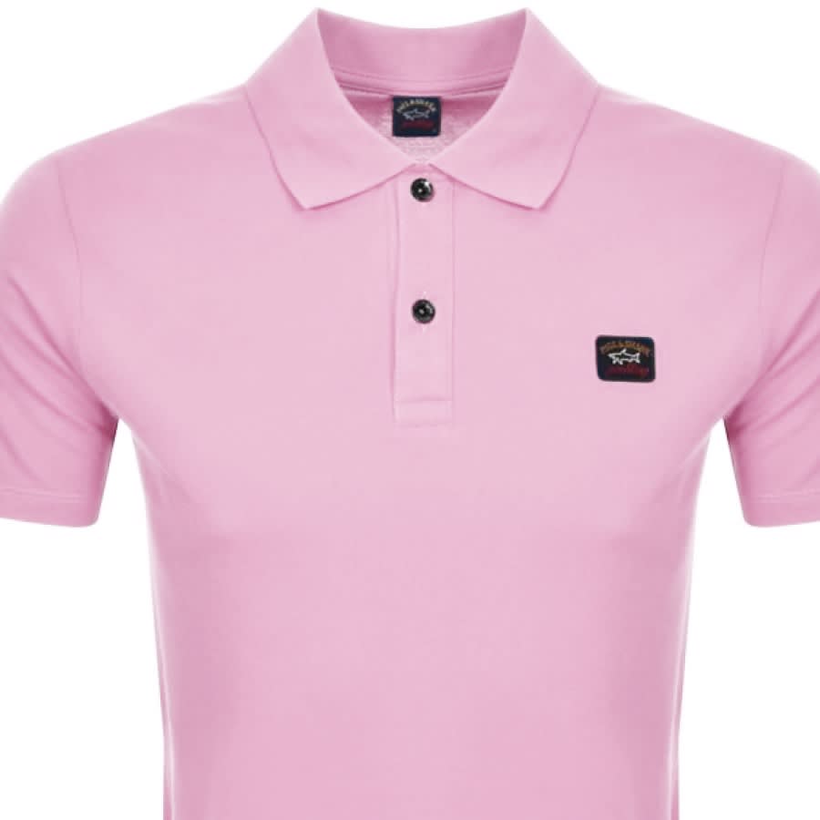 Alternative Image for ProductPaul And Shark Short Sleeved Polo T Shirt Pink2