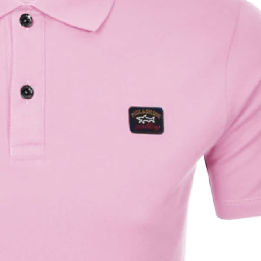 Alternative Image for ProductPaul And Shark Short Sleeved Polo T Shirt Pink3