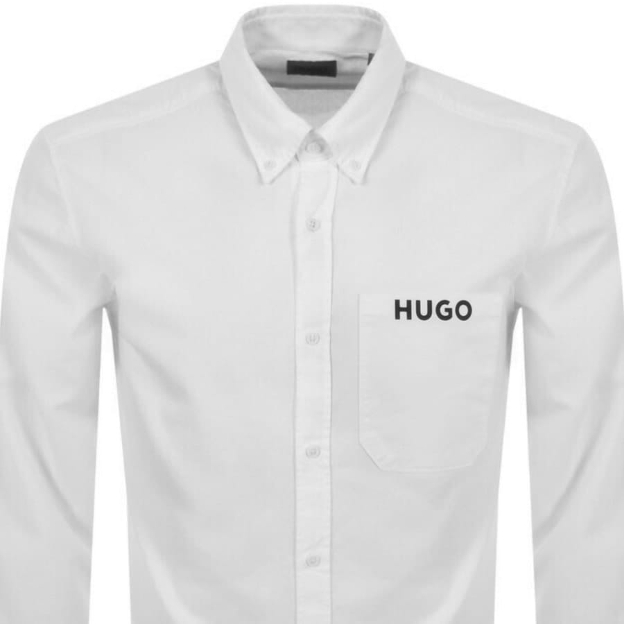 Alternative Image for ProductHUGO Long Sleeved Ermann Shirt White2