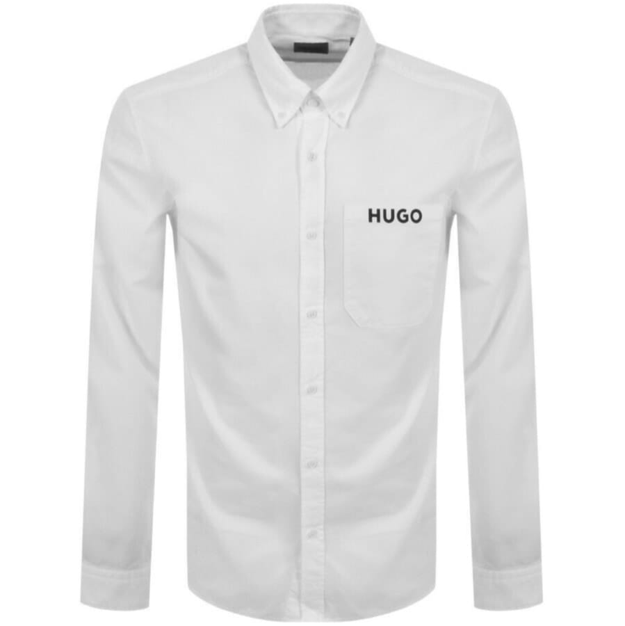 Alternative Image for ProductHUGO Long Sleeved Ermann Shirt White1