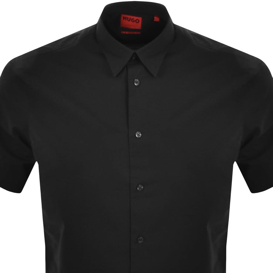 Alternative Image for ProductHUGO Short Sleeved Edor Shirt Black2