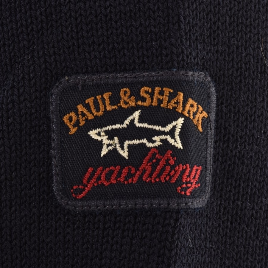 Alternative Image for ProductPaul And Shark Half Zip Knitted Jumper Navy3