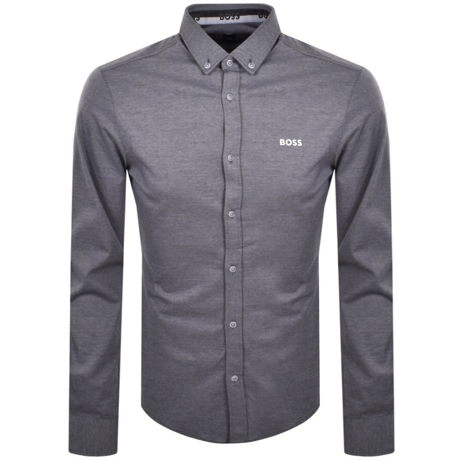 Alternative Image for ProductBOSS Biado R Long Sleeved Shirt Grey1