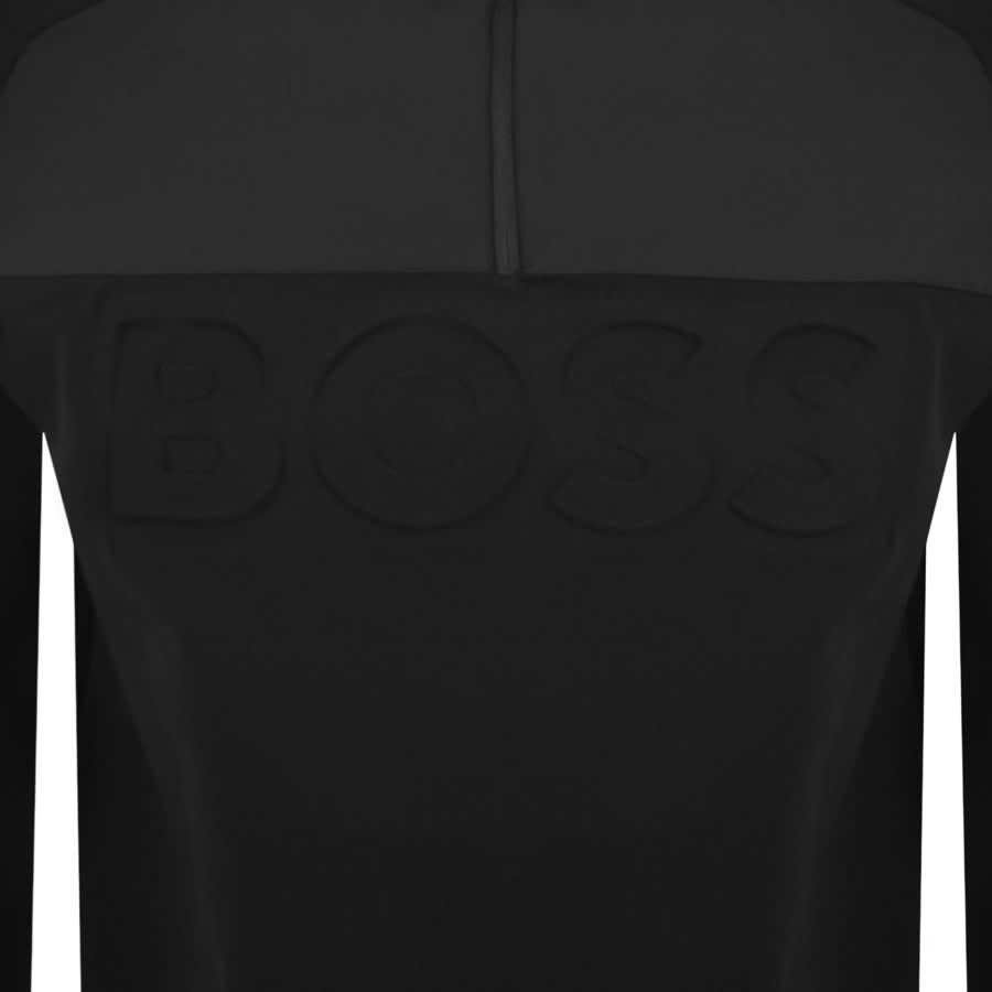 Alternative Image for ProductBOSS Half Zip Zine Knit Jumper Black3