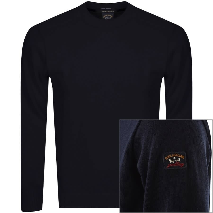 Alternative Image for ProductPaul And Shark Knitted Jumper Navy1