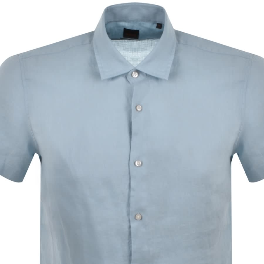 Alternative Image for ProductBOSS Rash 1 Short Sleeved Shirt Blue2