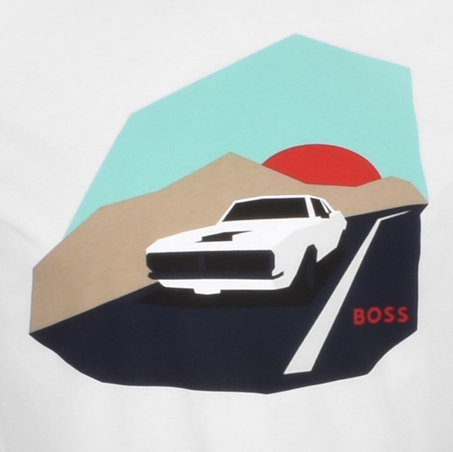 Alternative Image for ProductBOSS Car Graphic T Shirt White3