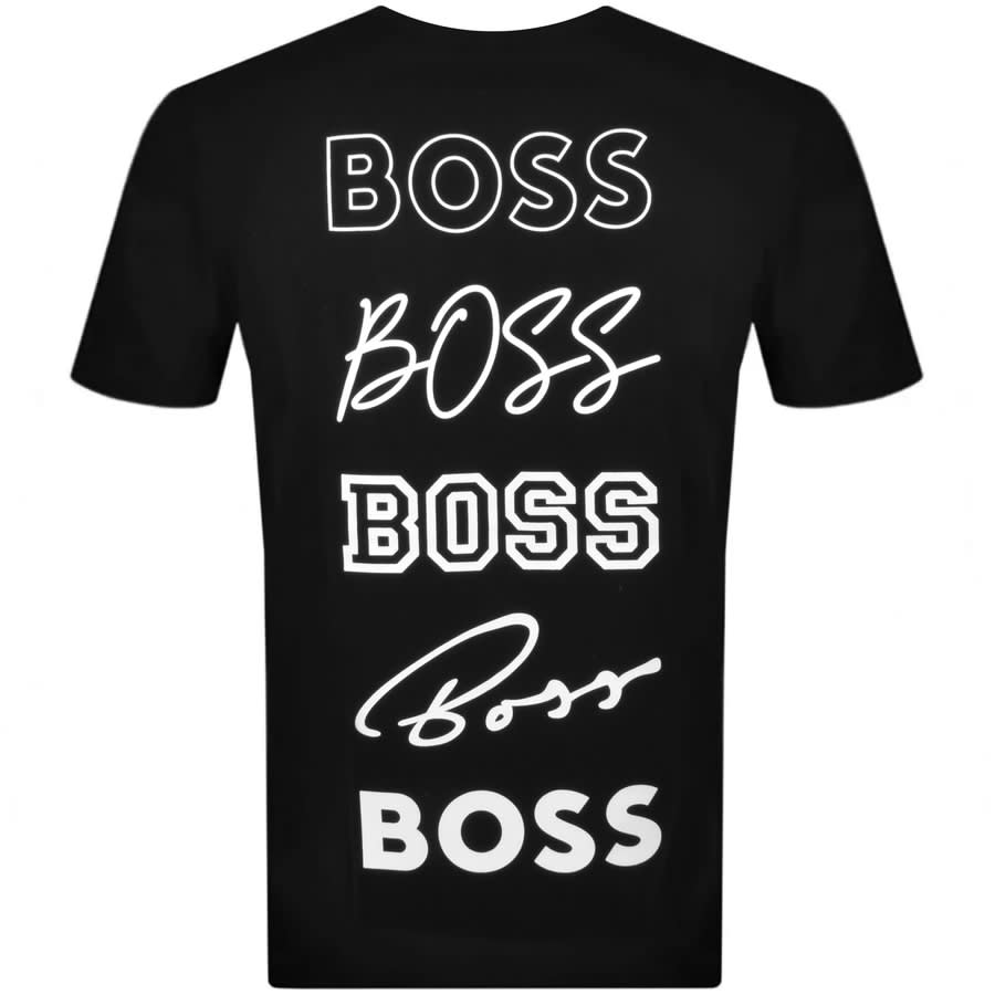Alternative Image for ProductBOSS Teeback T Shirt Black3