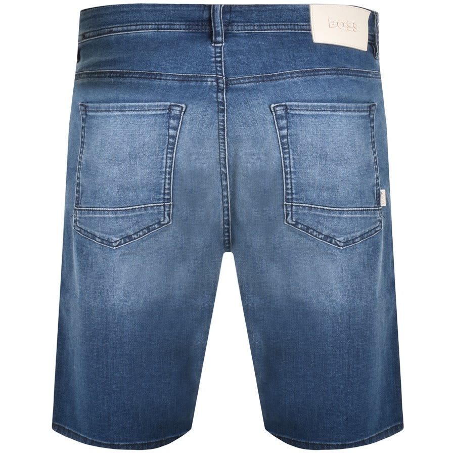 Alternative Image for ProductBOSS Taber Mid Wash Shorts Blue2
