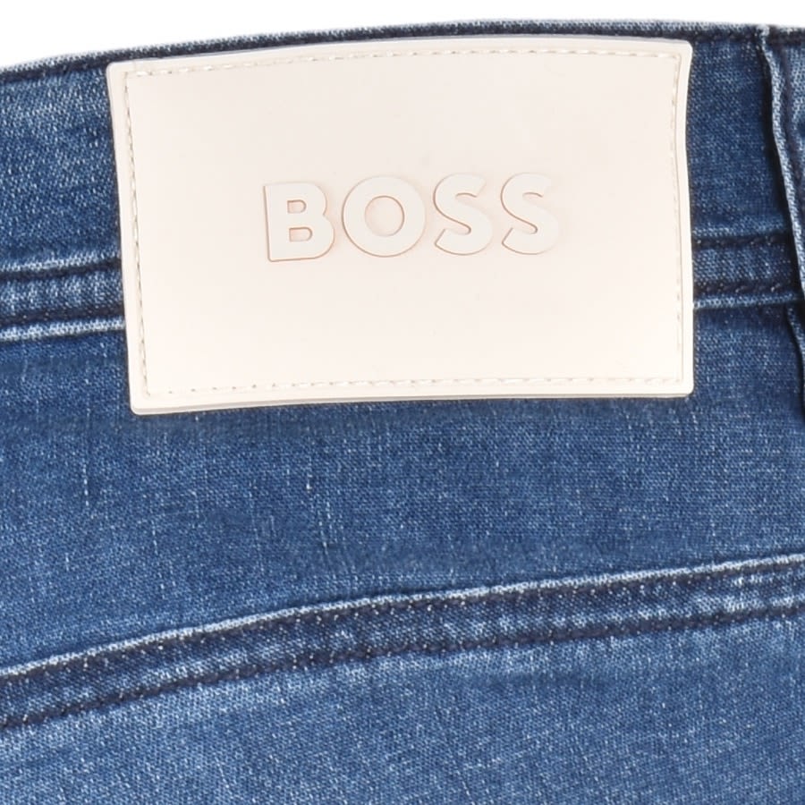 Alternative Image for ProductBOSS Taber Mid Wash Shorts Blue3