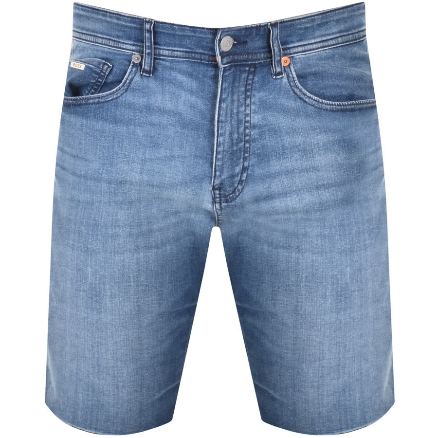 Alternative Image for ProductBOSS Taber Mid Wash Shorts Blue1
