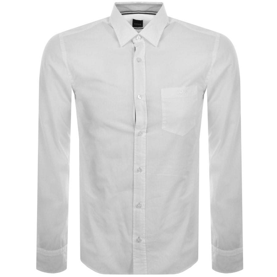 Alternative Image for ProductBOSS Reid Long Sleeved Shirt White1