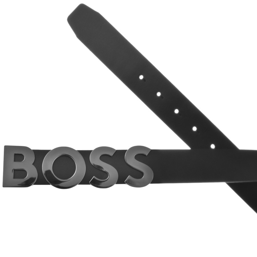 Alternative Image for ProductBOSS Bold G Leather Belt Black2