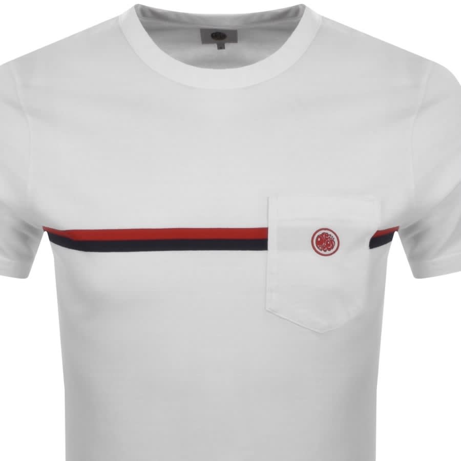 Alternative Image for ProductPretty Green Tilby Stripe Logo T Shirt White2