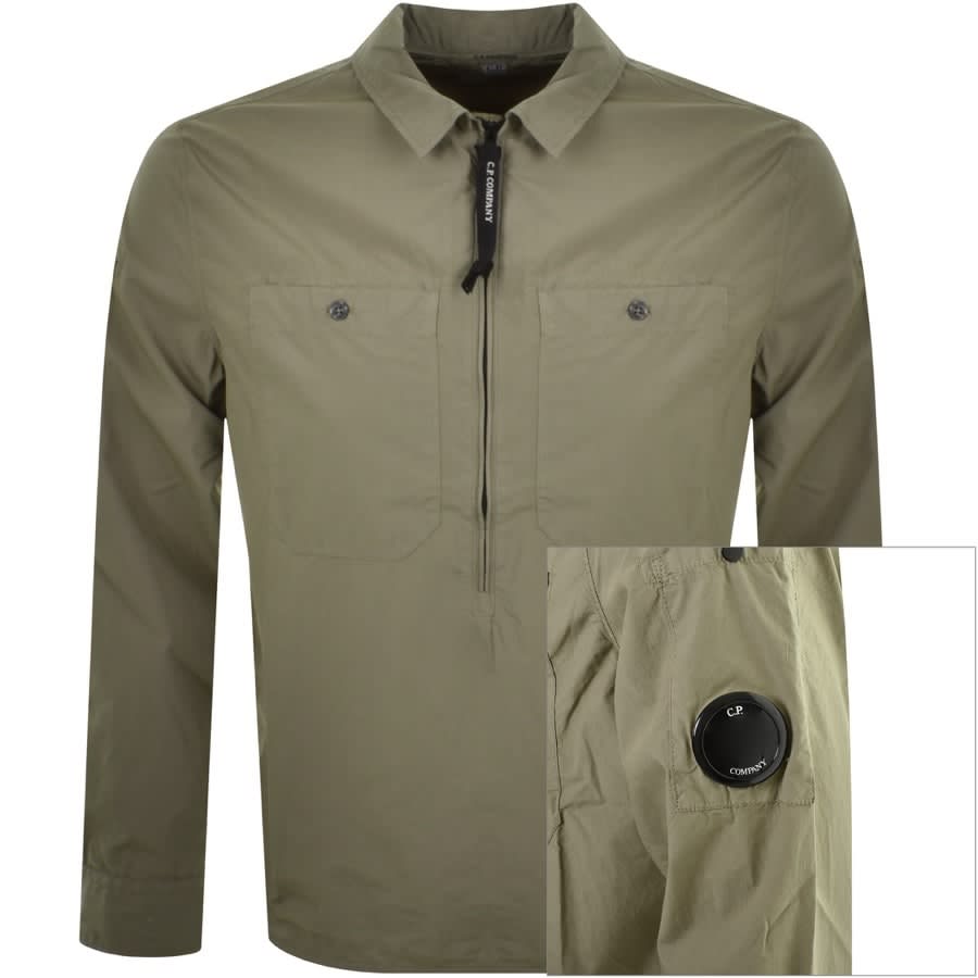 Alternative Image for ProductCP Company Poplin Shirt Khaki1