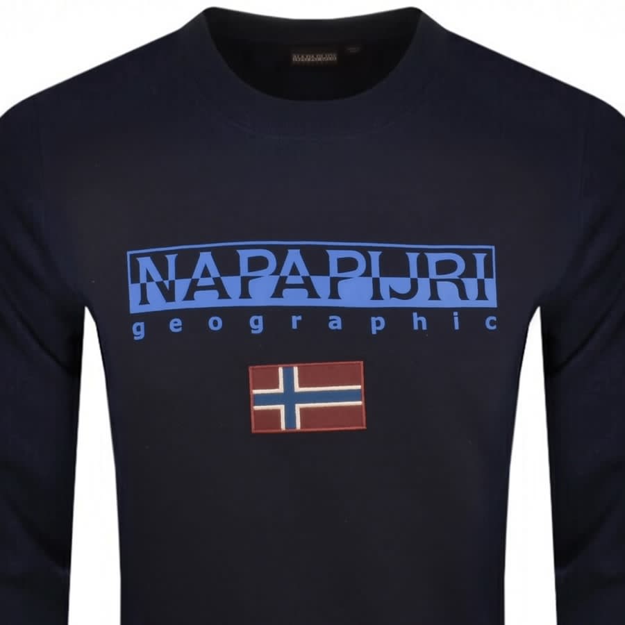Alternative Image for ProductNapapijri Ayas Flag Logo Sweatshirt Navy2