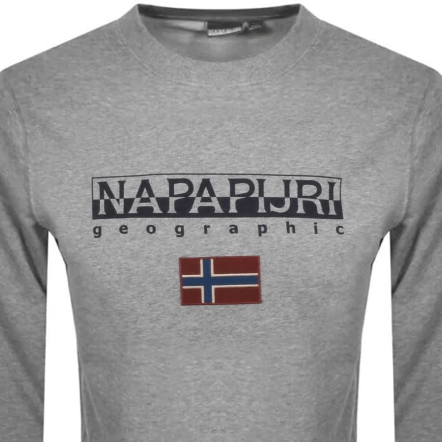 Alternative Image for ProductNapapijri Ayas Flag Logo Sweatshirt Grey2