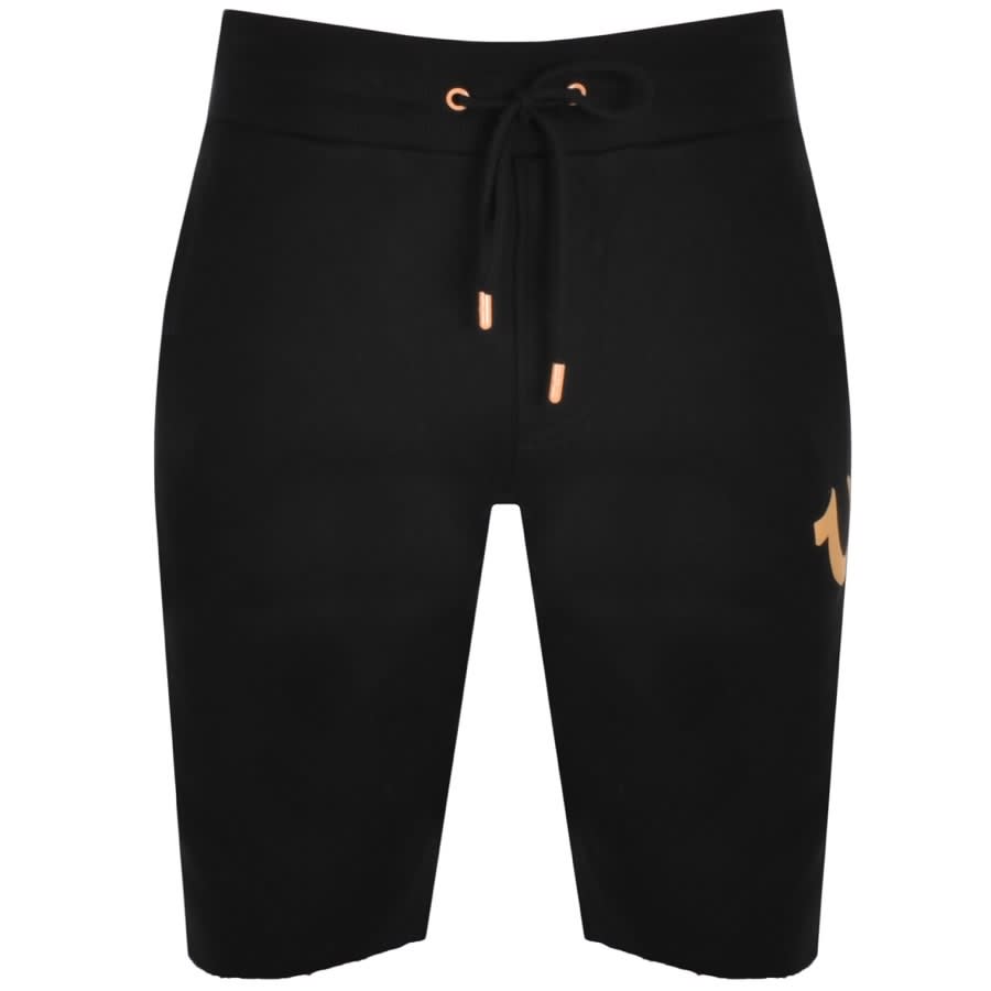 True Religion Logo Shorts Black 