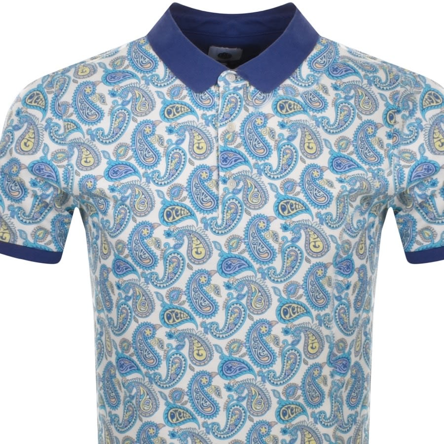 Alternative Image for ProductPretty Green Campbell Paisley Polo T Shirt Purple2