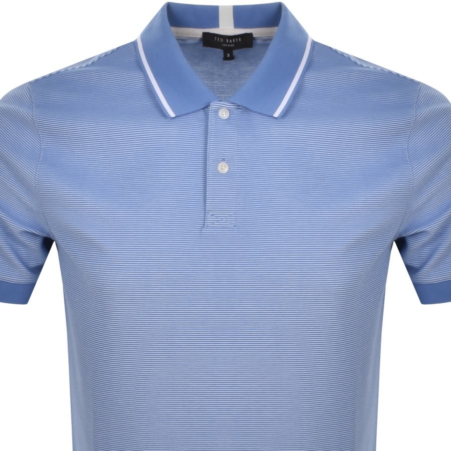 Alternative Image for ProductTed Baker Striped Polo T Shirt Blue2