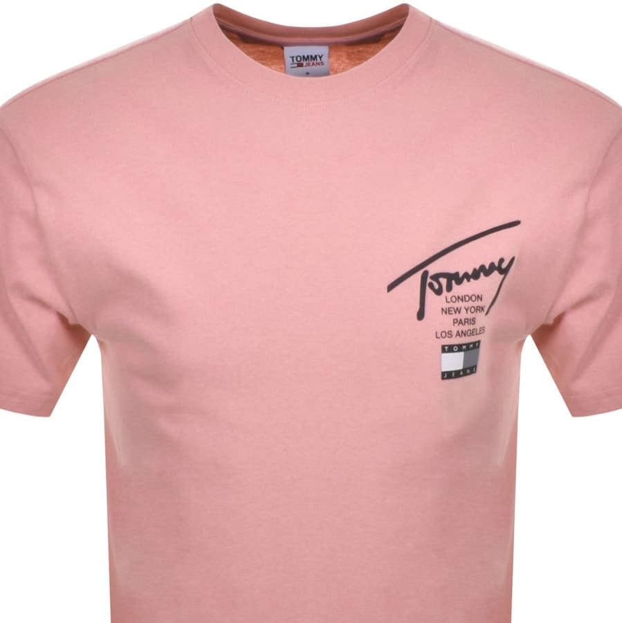 Alternative Image for ProductTommy Jeans Essential Logo T Shirt Pink2