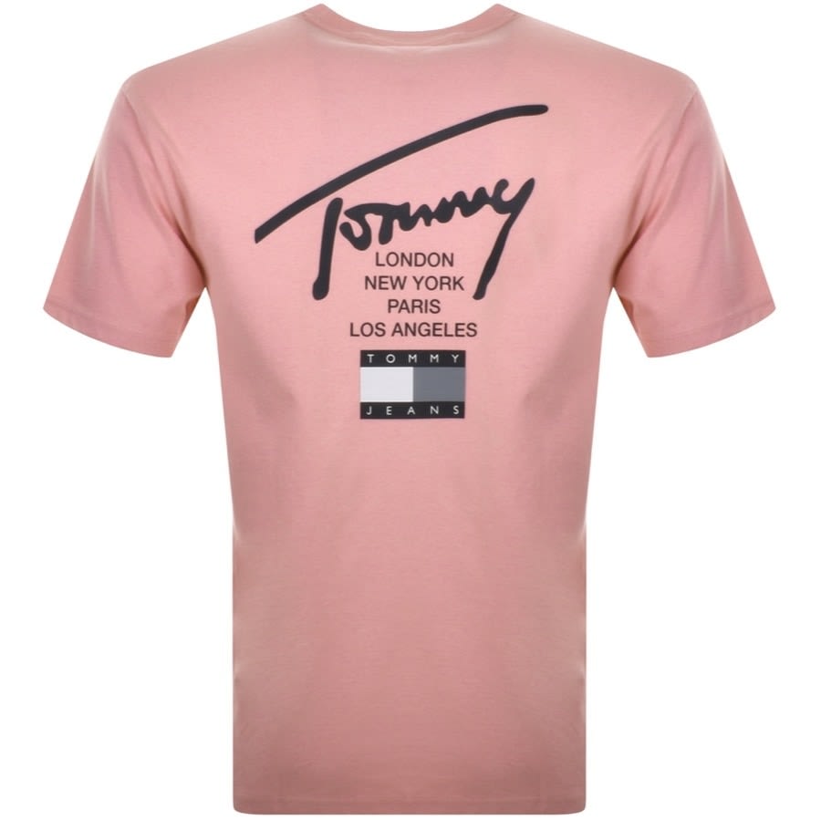 Alternative Image for ProductTommy Jeans Essential Logo T Shirt Pink3