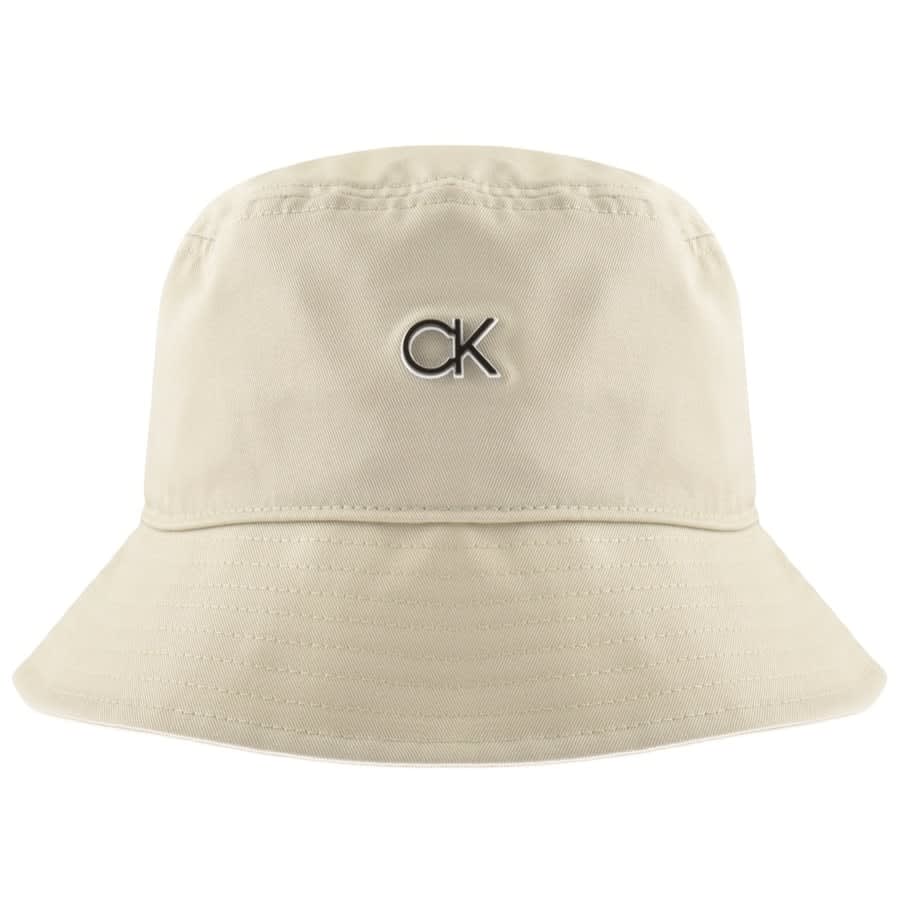 Calvin Klein Logo Bucket Hat Beige | Mainline Menswear Sweden