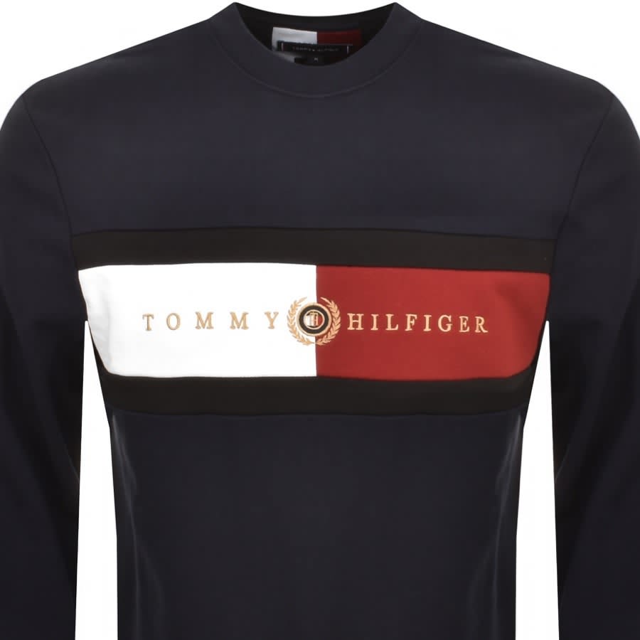 Alternative Image for ProductTommy Hilfiger Logo Sweatshirt Navy2