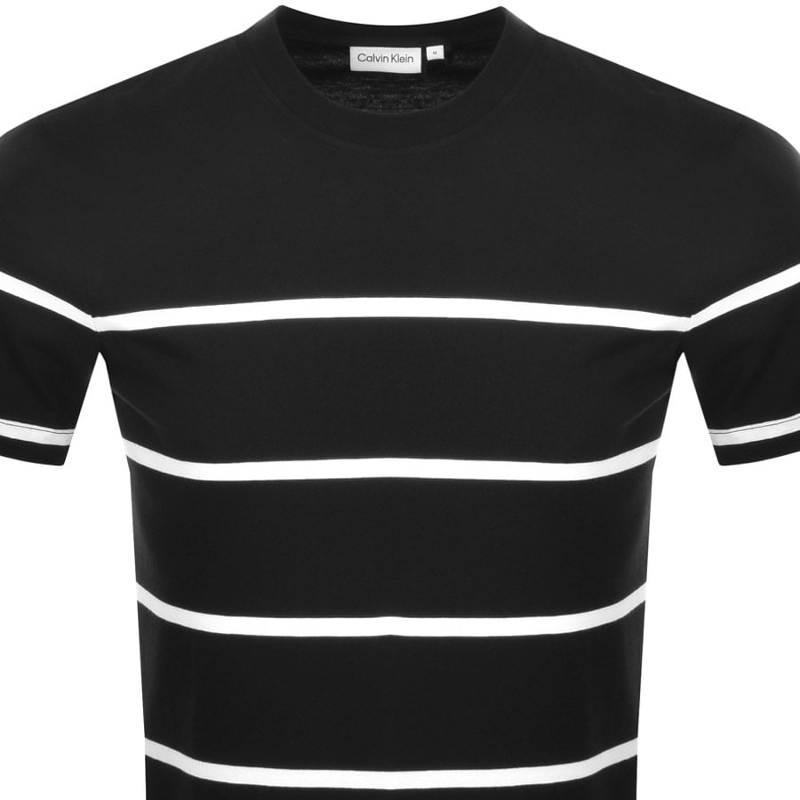 Alternative Image for ProductCalvin Klein Striped Badge T Shirt Black2