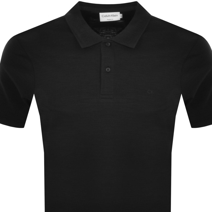 Alternative Image for ProductCalvin Klein Short Sleeve Polo T Shirt Black2