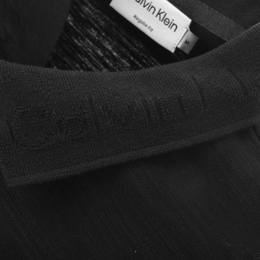 Alternative Image for ProductCalvin Klein Short Sleeve Polo T Shirt Black3