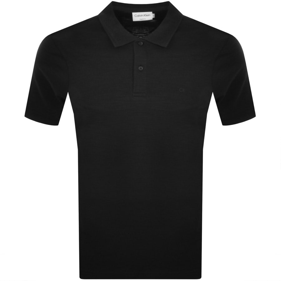 calvin klein black polo t shirt