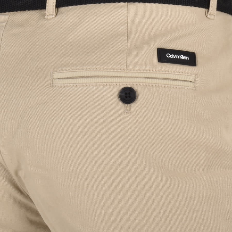 Alternative Image for ProductCalvin Klein Slim Fit Chino Trousers Beige3