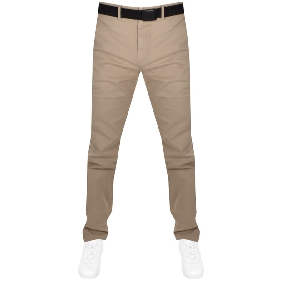Alternative Image for ProductCalvin Klein Slim Fit Chino Trousers Beige1