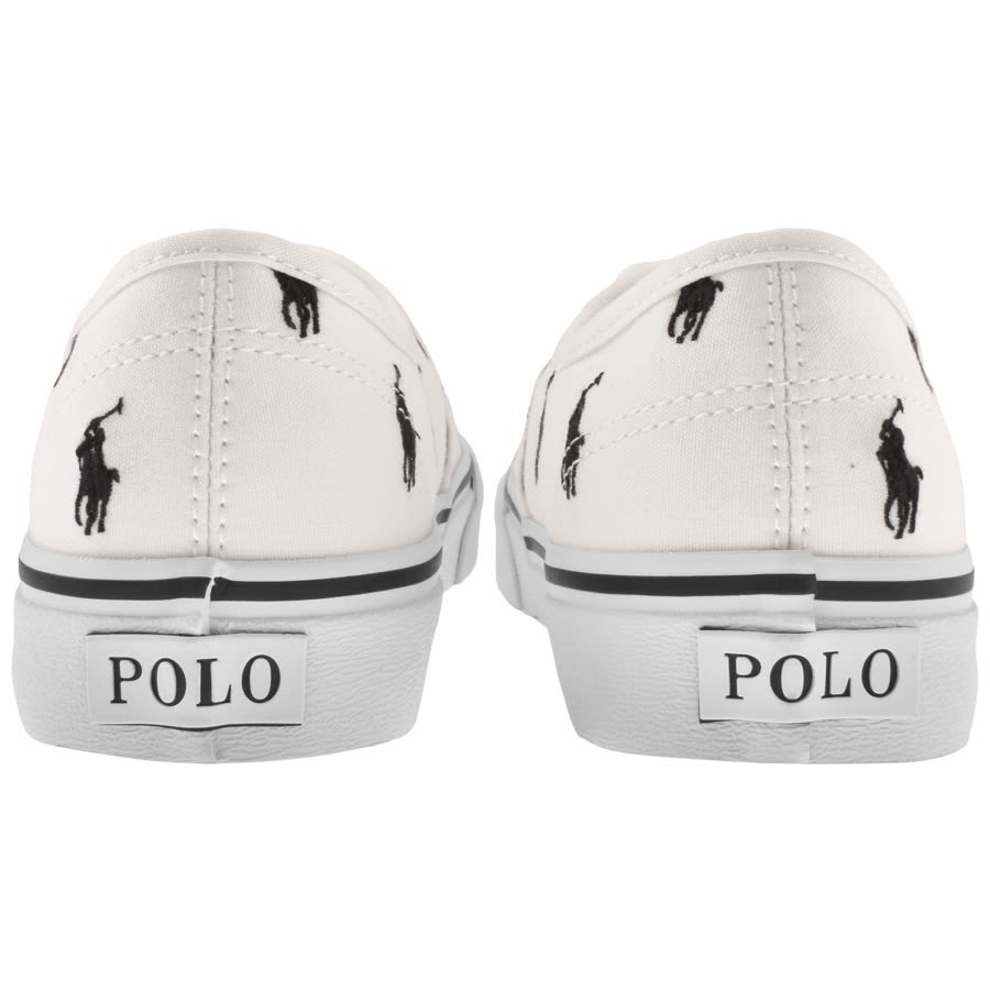 Alternative Image for ProductRalph Lauren Keaton Canvas Trainers White2