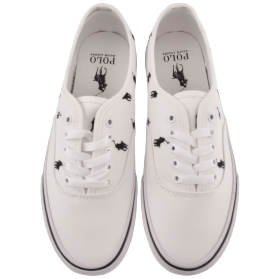 Alternative Image for ProductRalph Lauren Keaton Canvas Trainers White3