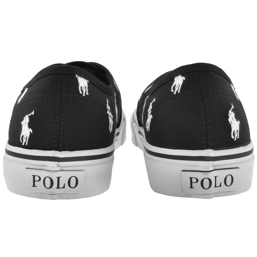 Alternative Image for ProductRalph Lauren Keaton Canvas Trainers Black2