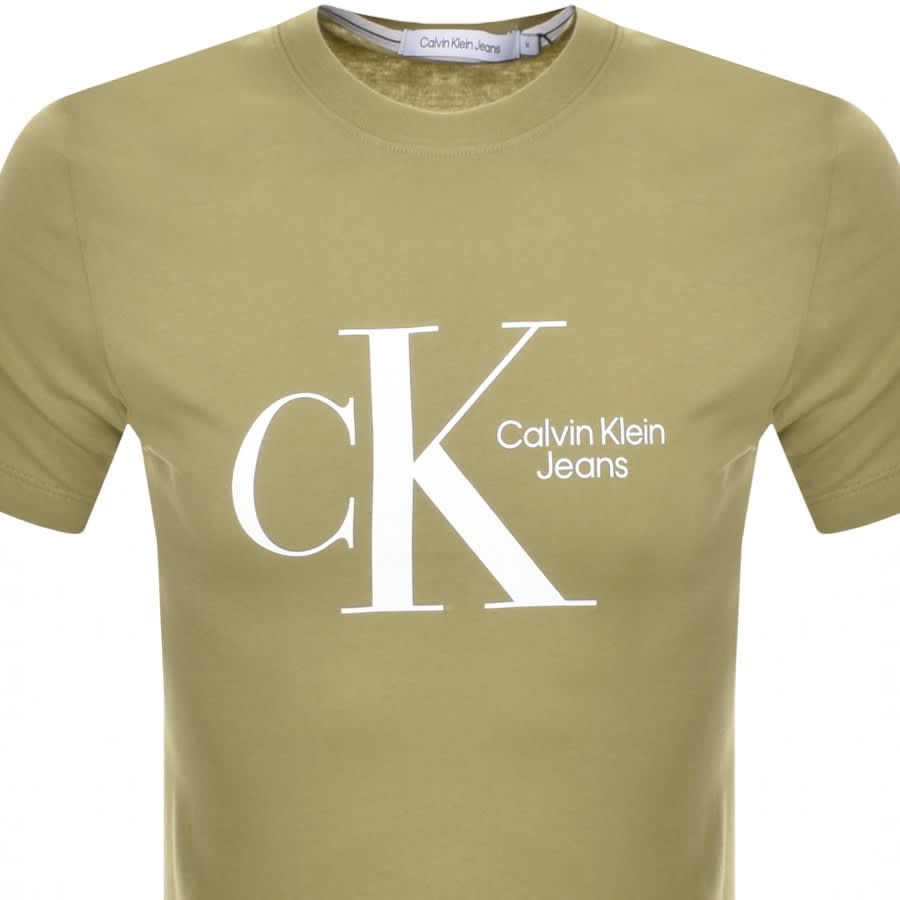 Alternative Image for ProductCalvin Klein Jeans Dynamic CK Chest T Shirt Green2