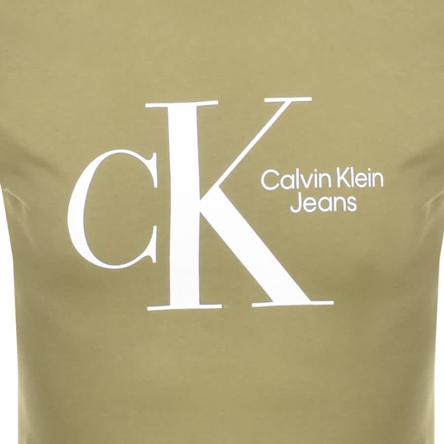 Alternative Image for ProductCalvin Klein Jeans Dynamic CK Chest T Shirt Green3