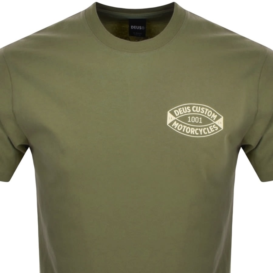 Alternative Image for ProductDeus Ex Machina Logo T Shirt Green2