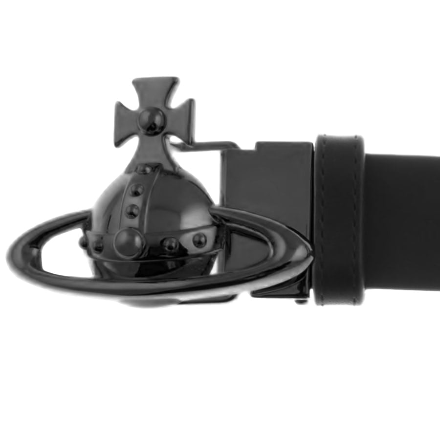 Alternative Image for ProductVivienne Westwood Orb Buckle Leather Belt Black3