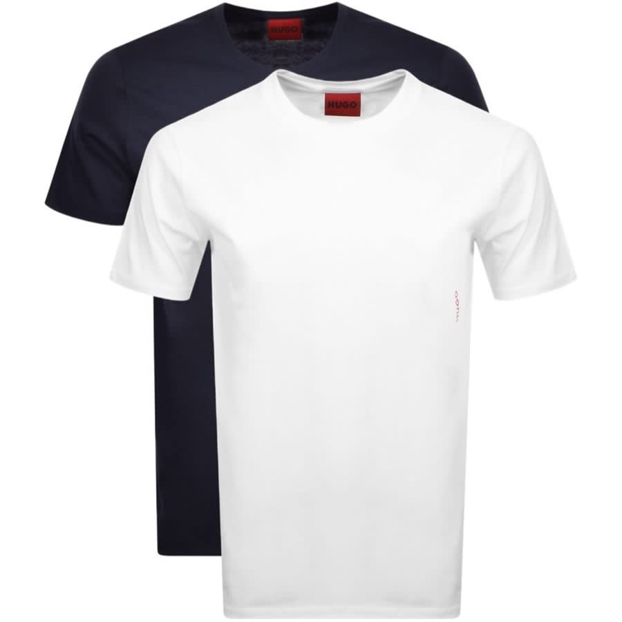 Alternative Image for ProductHUGO Double Pack Crew Neck T Shirt Navy1