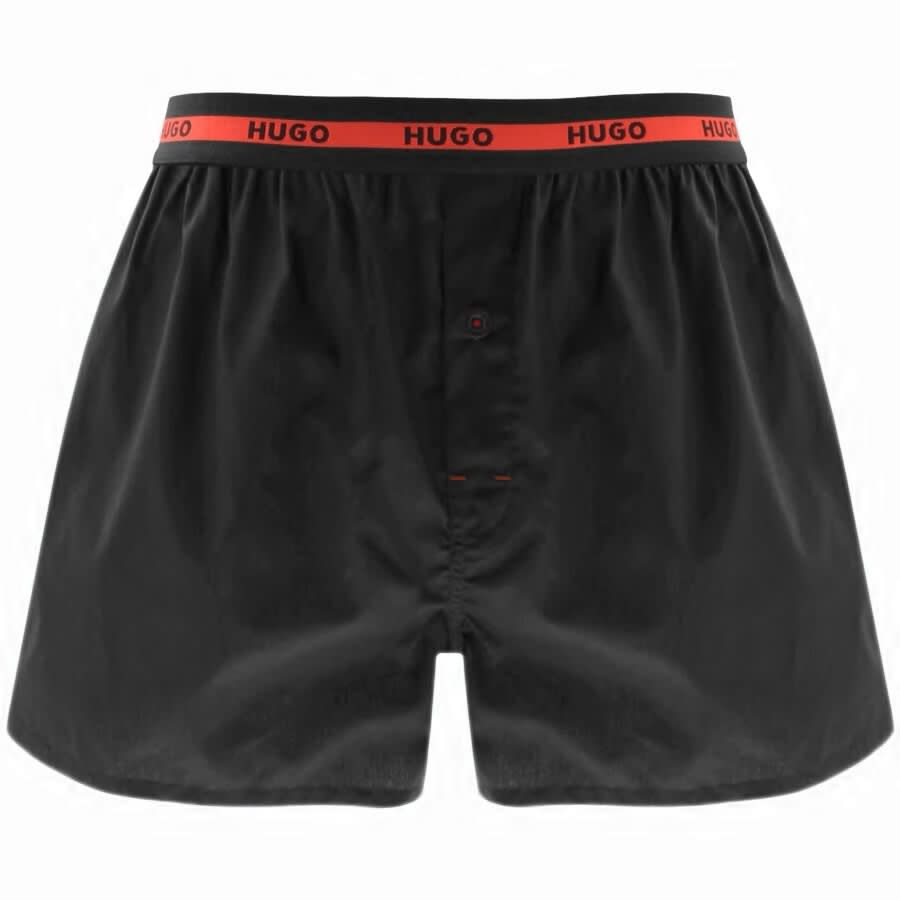 Alternative Image for ProductHUGO Double Pack Boxers Black2