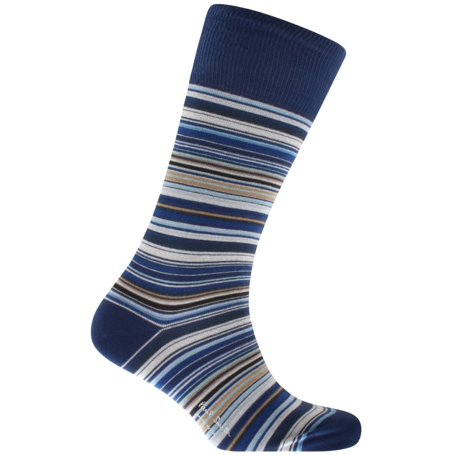 Alternative Image for ProductPaul Smith Gift Set 3 Pack Stripe Socks Blue3