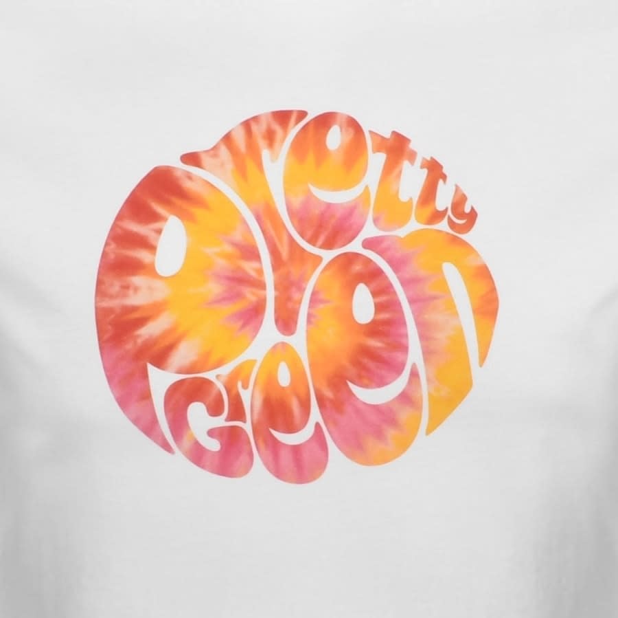 Alternative Image for ProductPretty Green Tie Dye Logo T Shirt White3