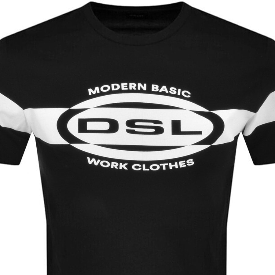 Alternative Image for ProductDiesel T Just Logo T Shirt Black2